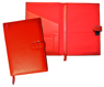 red forever leather planners inside